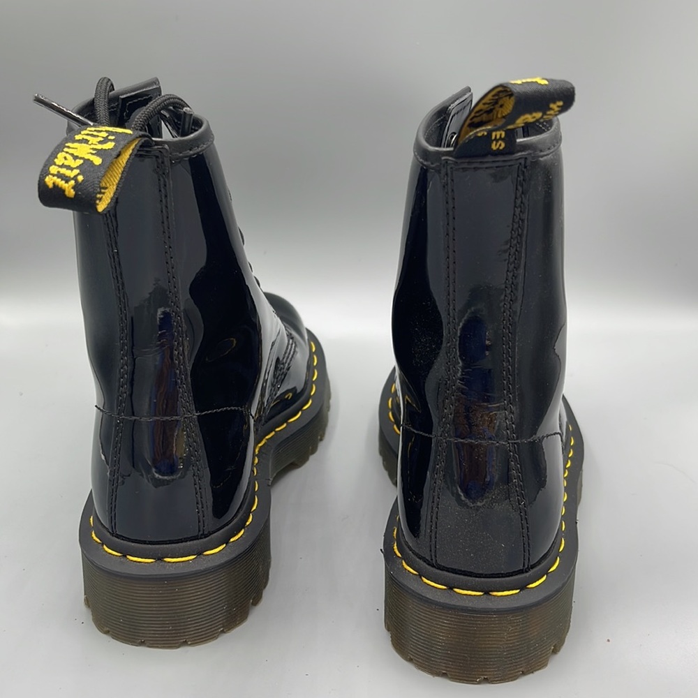 Dr‎ Martens 1460 patent leather boots platforms - Picture 3 of 5